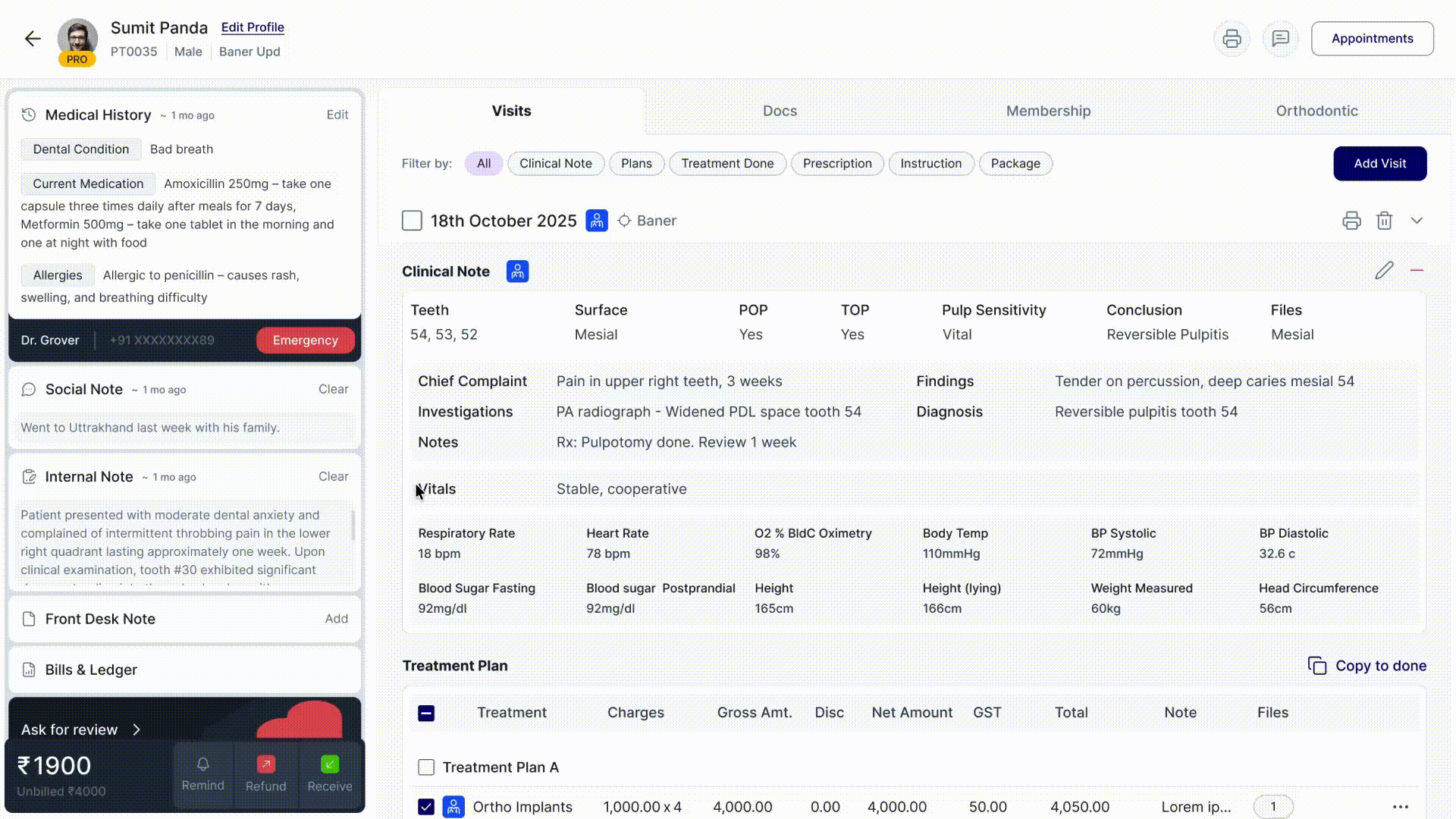 Dentrix interaction demo